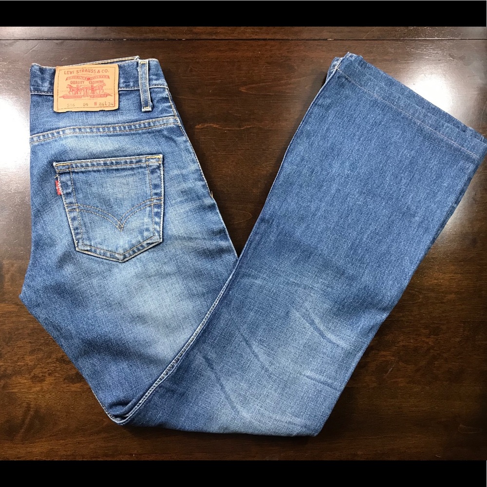 Levi’s 516 Womens 26x34 Blue Jeans Denim Pants